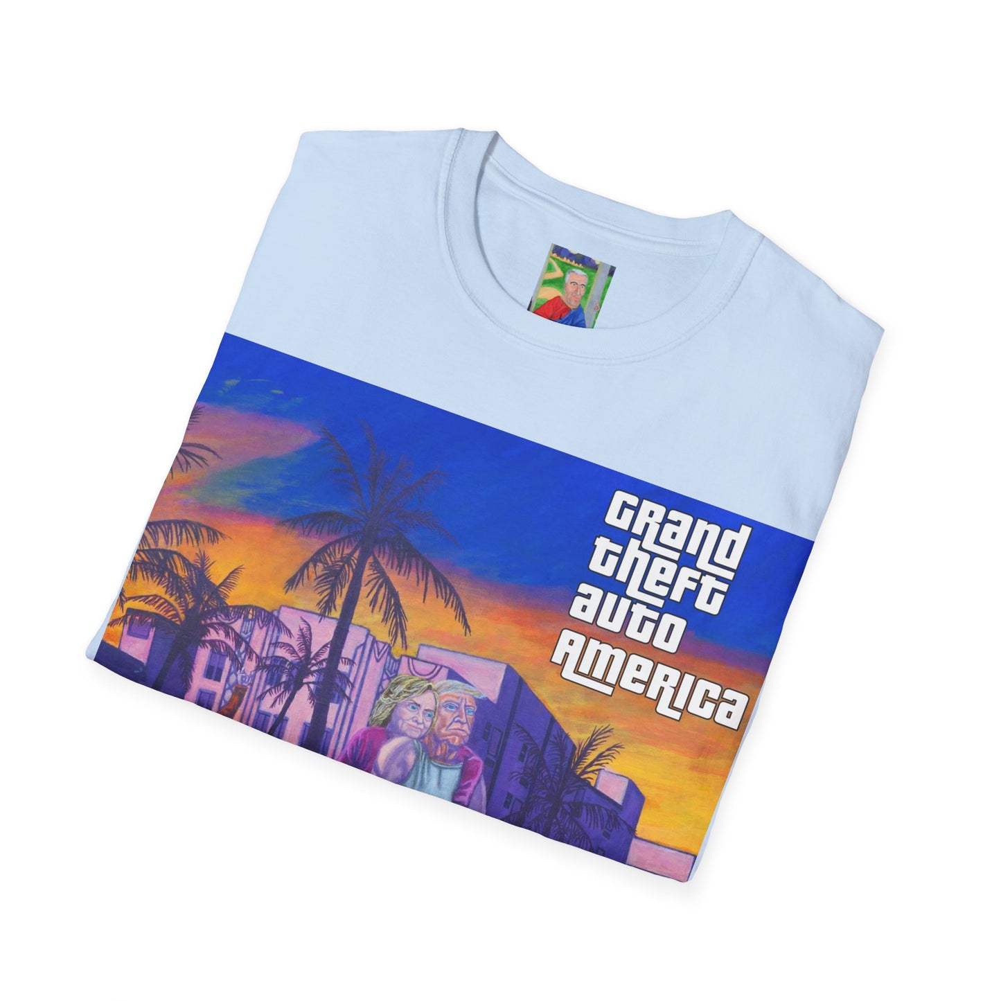 GTA inspired funny Epstein, Clinton, Trump Unisex T-Shirt