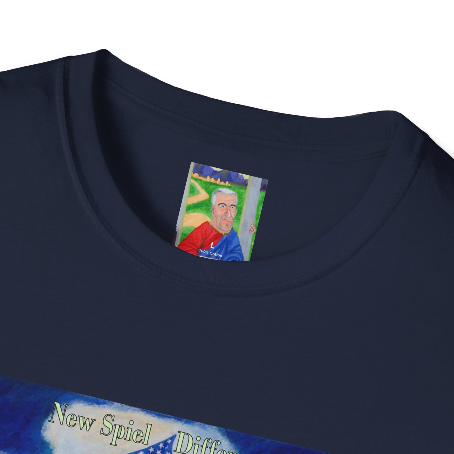 Jeffrey Epstein leads people Funny Political Ironic Unisex Mens Womens T-shirt