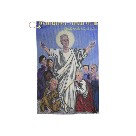 Towels Golf - Jeffrey Epstein, Donald Trump, Bill Clinton Jesus