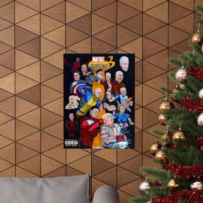 Vertical Posters, Marvel vs Capcom inspired, Donald Trump, Putin, Kamala Harris