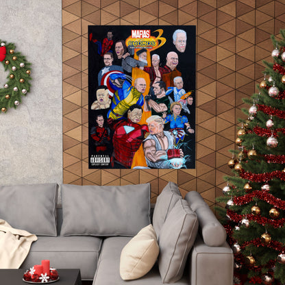 Vertical Posters, Marvel vs Capcom inspired, Donald Trump, Putin, Kamala Harris