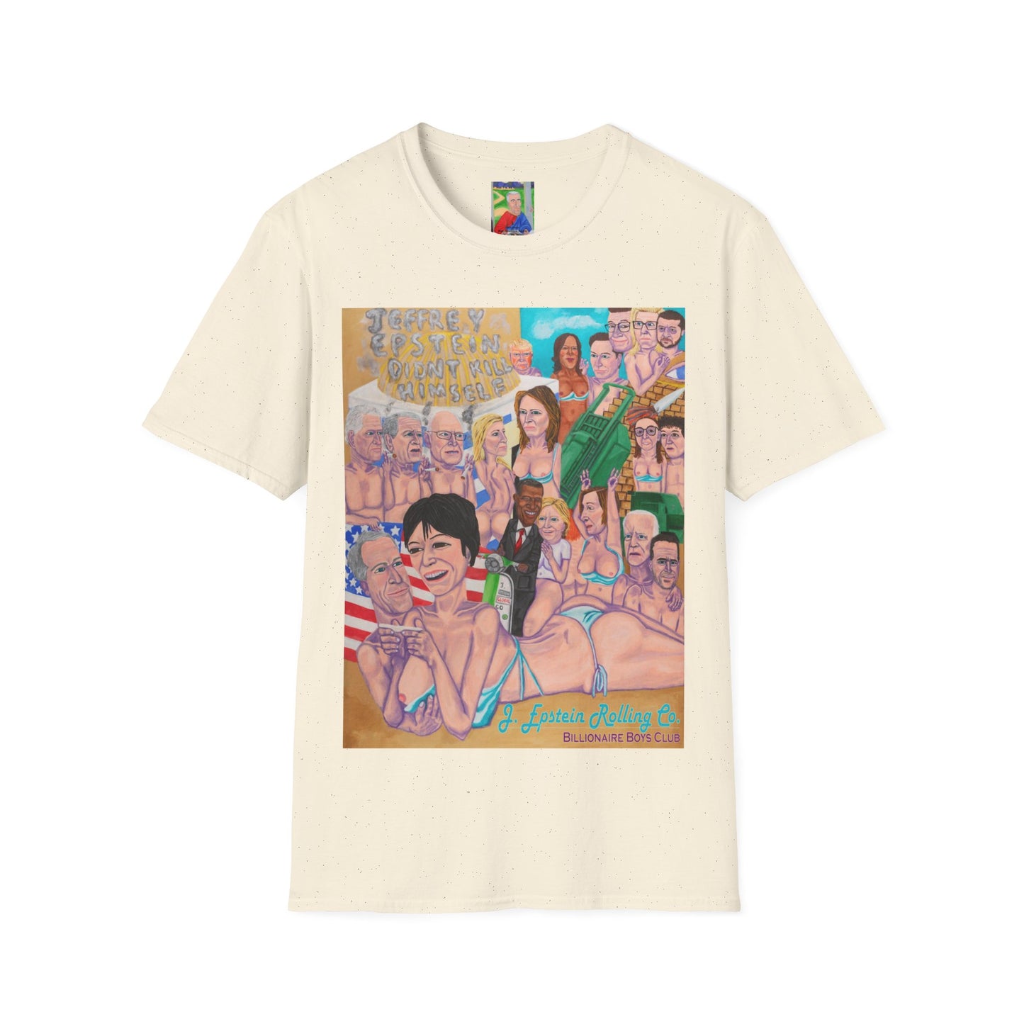 Funny Hand Painted Billionaires Boys Club T-Shirt, Jeffrey Epstein, Ghislain
