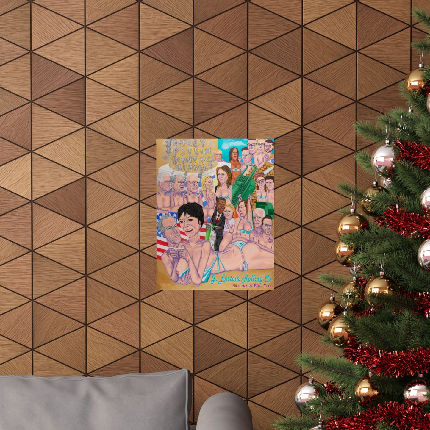 Jeffrey Epstein Billionaire Boys Club. Licensed indoor poster