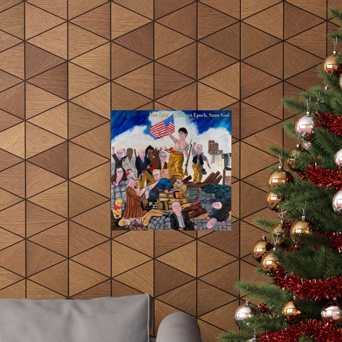 Jeffrey Epstein leads the people. Licensed indoor Poster