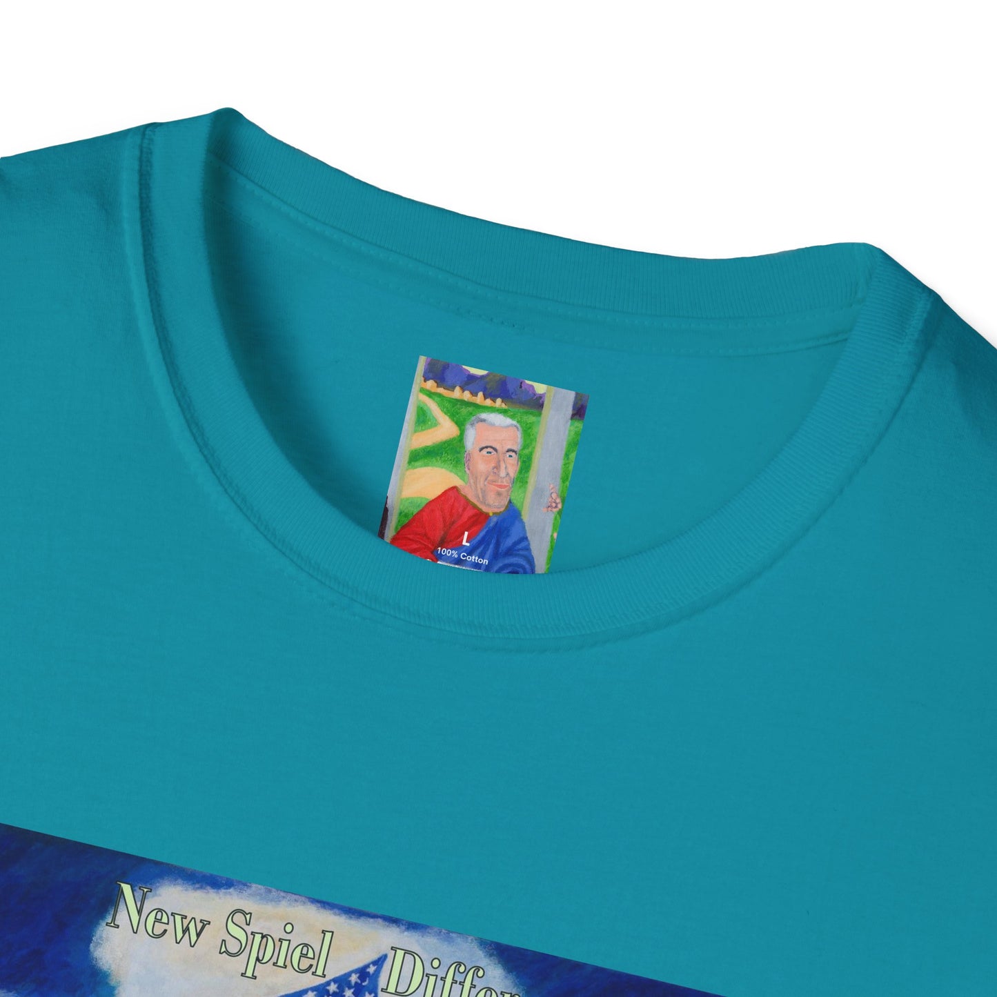 Jeffrey Epstein leads people Funny Political Ironic Unisex Mens Womens T-shirt