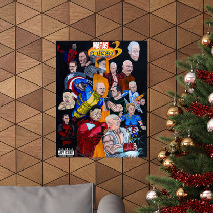 Vertical Posters, Marvel vs Capcom inspired, Donald Trump, Putin, Kamala Harris