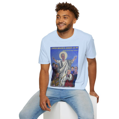 Jeffrey Epstein Hand Painted Unisex T-Shirt, Funny Dark Humour, Jesus, Softstyle