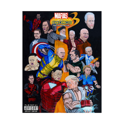 Vertical Posters, Marvel vs Capcom inspired, Donald Trump, Putin, Kamala Harris