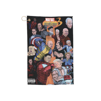 Golf Towels - Funny Marvel vs Capcom Jeffrey Epstein