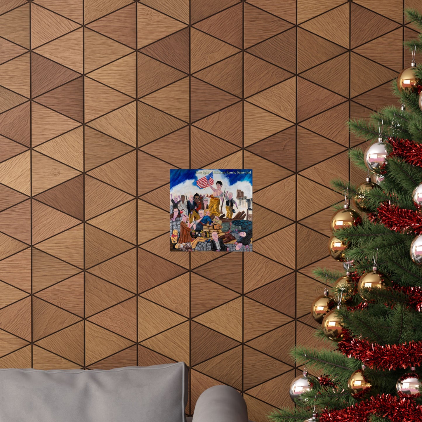 Jeffrey Epstein leads the people. Licensed indoor Poster