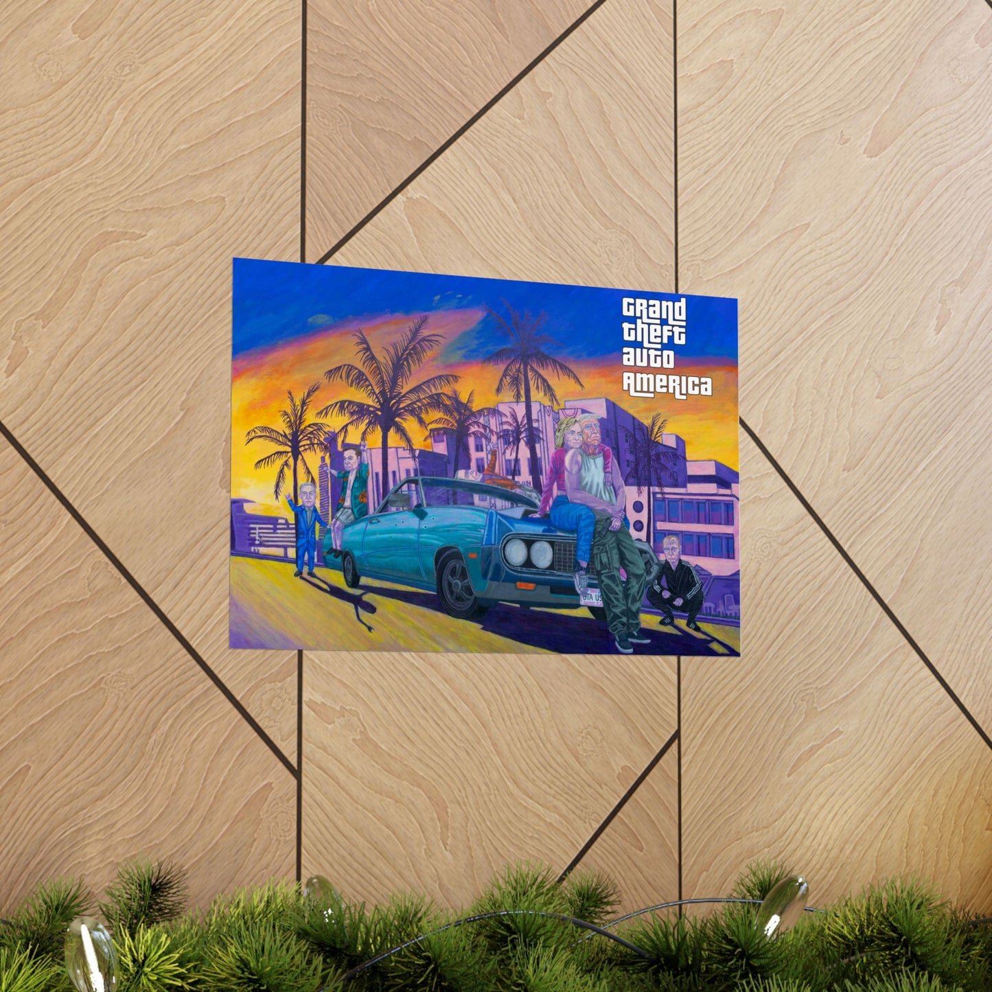 Poster - Funny GTA Inspired Donald Trump, Hillary Clinton, Putin Dark Humour