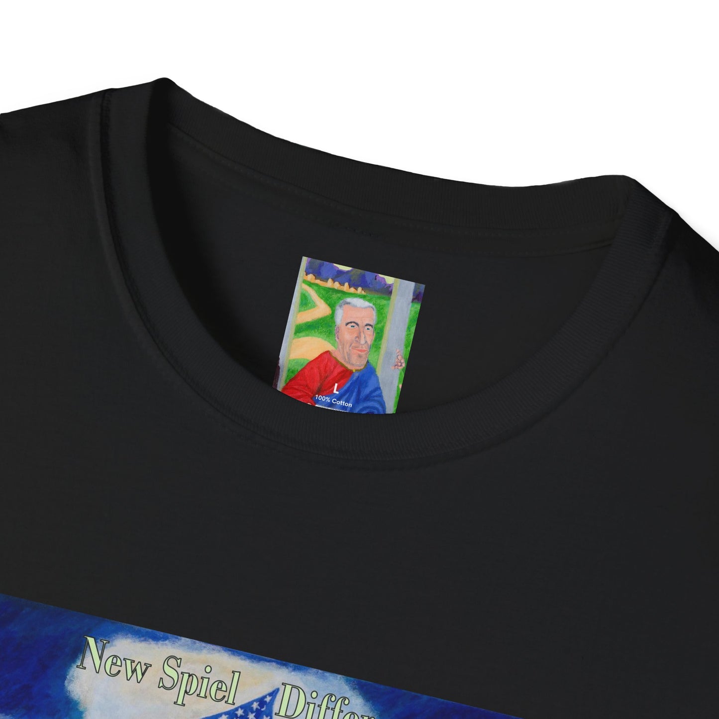 Jeffrey Epstein leads people Funny Political Ironic Unisex Mens Womens T-shirt