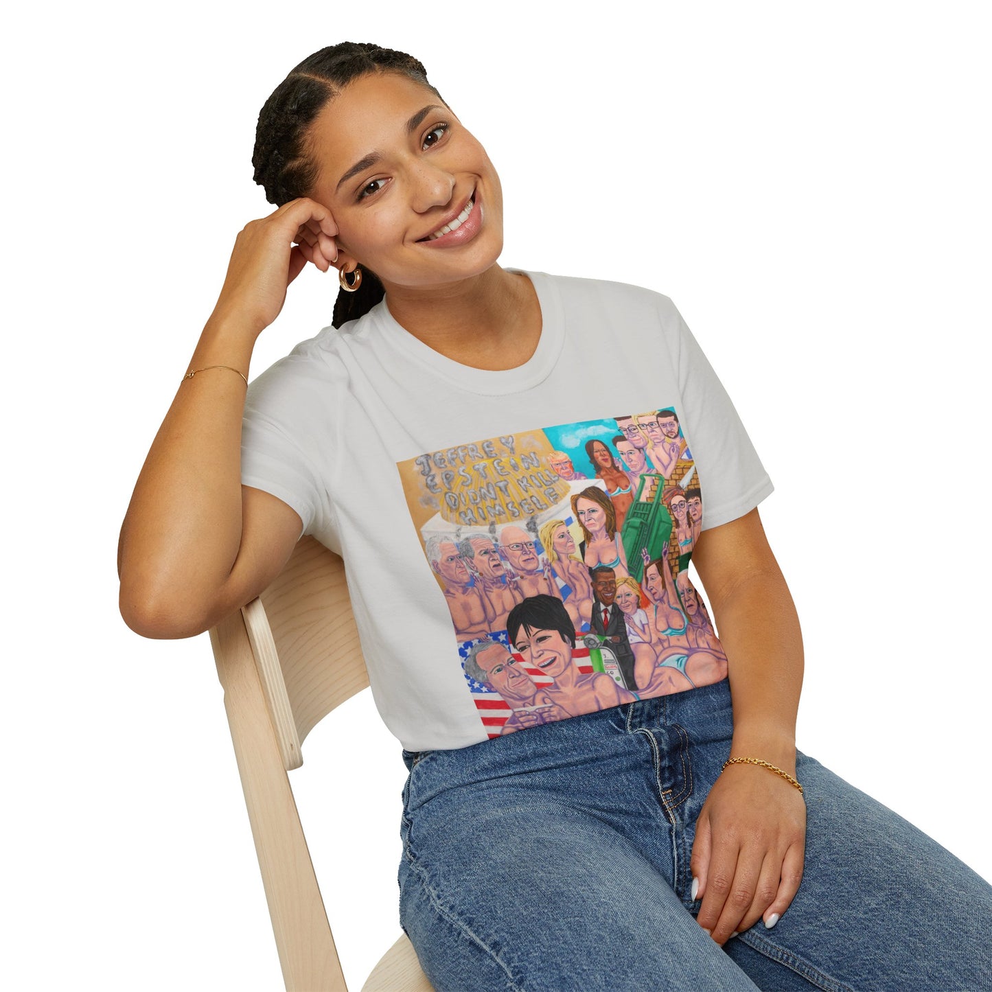 Funny Hand Painted Billionaires Boys Club T-Shirt, Jeffrey Epstein, Ghislain