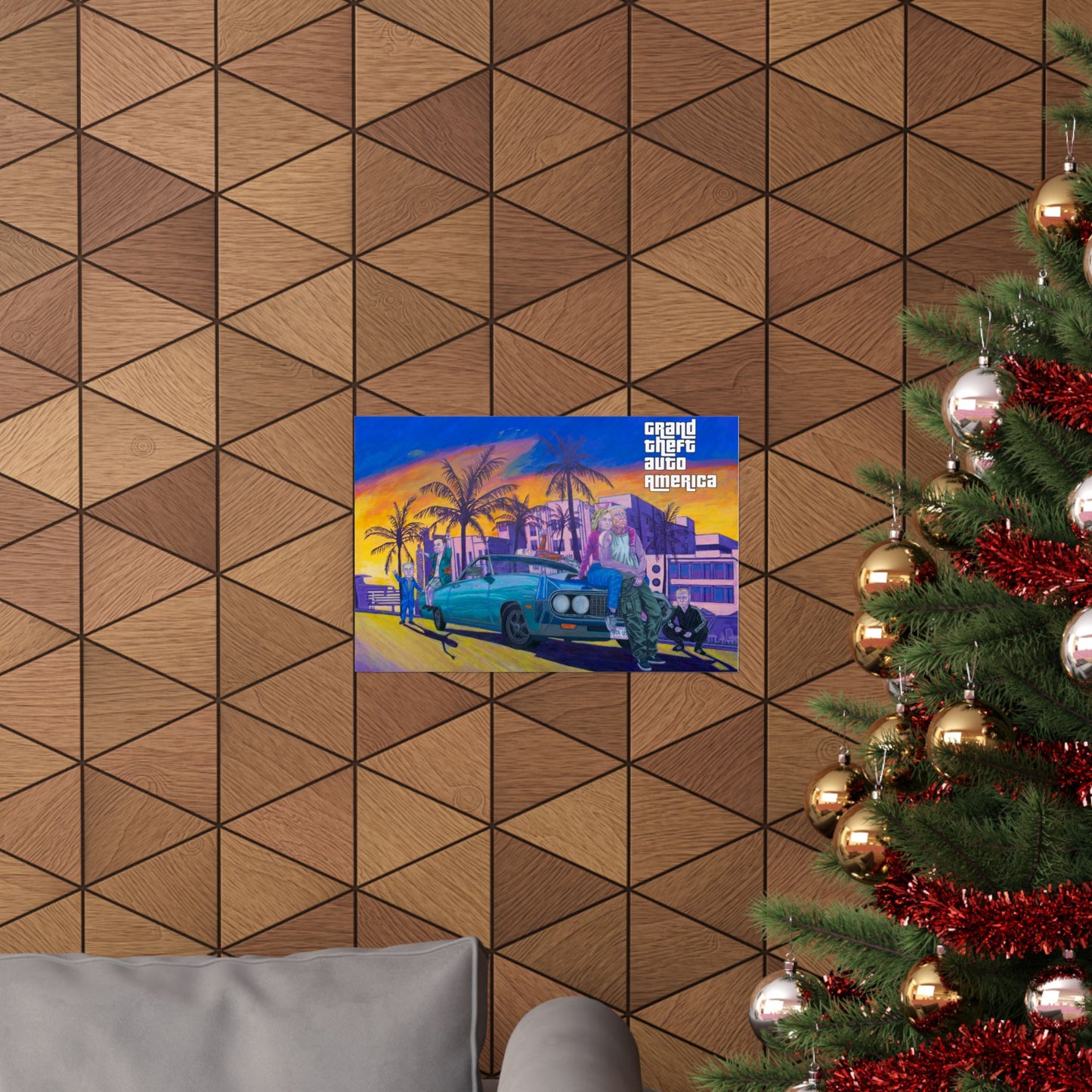 Poster - Funny GTA Inspired Donald Trump, Hillary Clinton, Putin Dark Humour