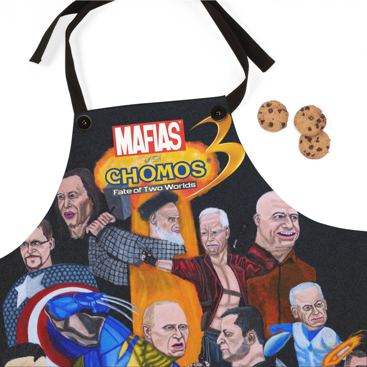 Apron - Funny Marvel vs Capcom Themed Political Leaders