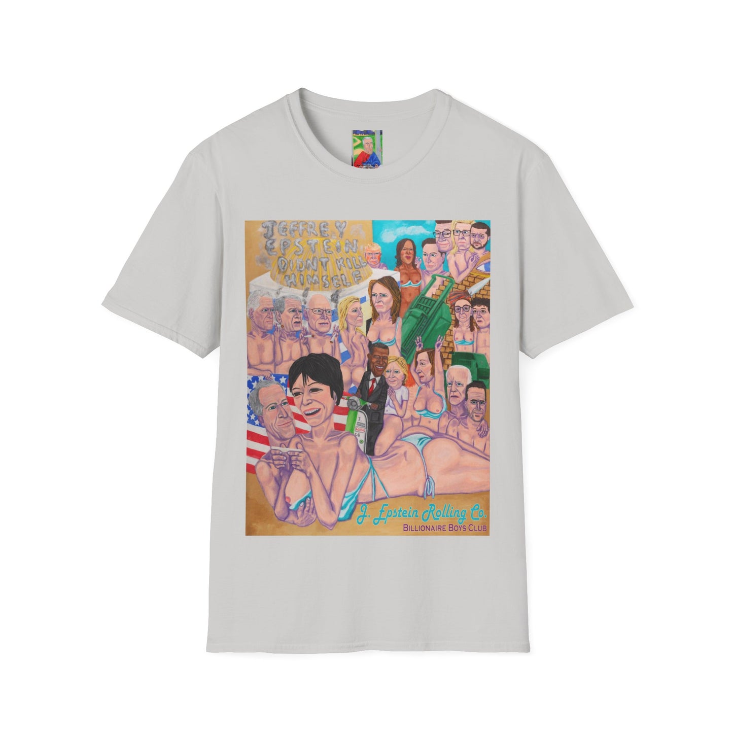 Funny Hand Painted Billionaires Boys Club T-Shirt, Jeffrey Epstein, Ghislain