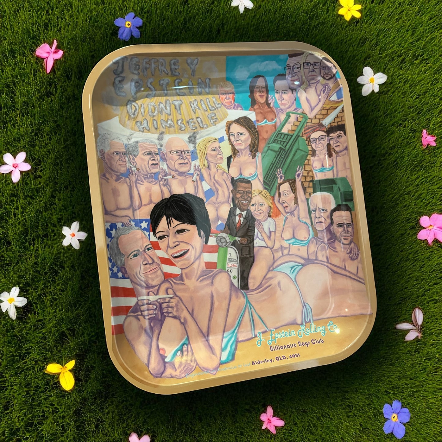 XL Jeffrey Epstein Billionaire Boys Club Rolling Tray