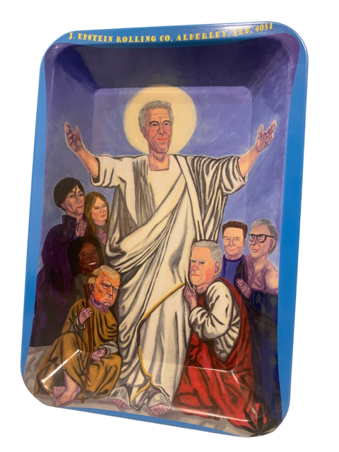 Jeffrey Epstein Rolling Tray and Grinder Combo Kit
