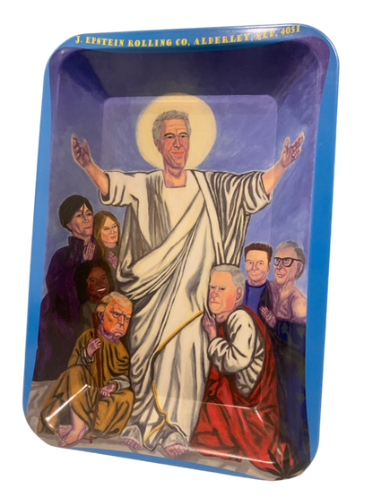 Jeffrey Epstein Rolling Tray and Grinder Combo Kit